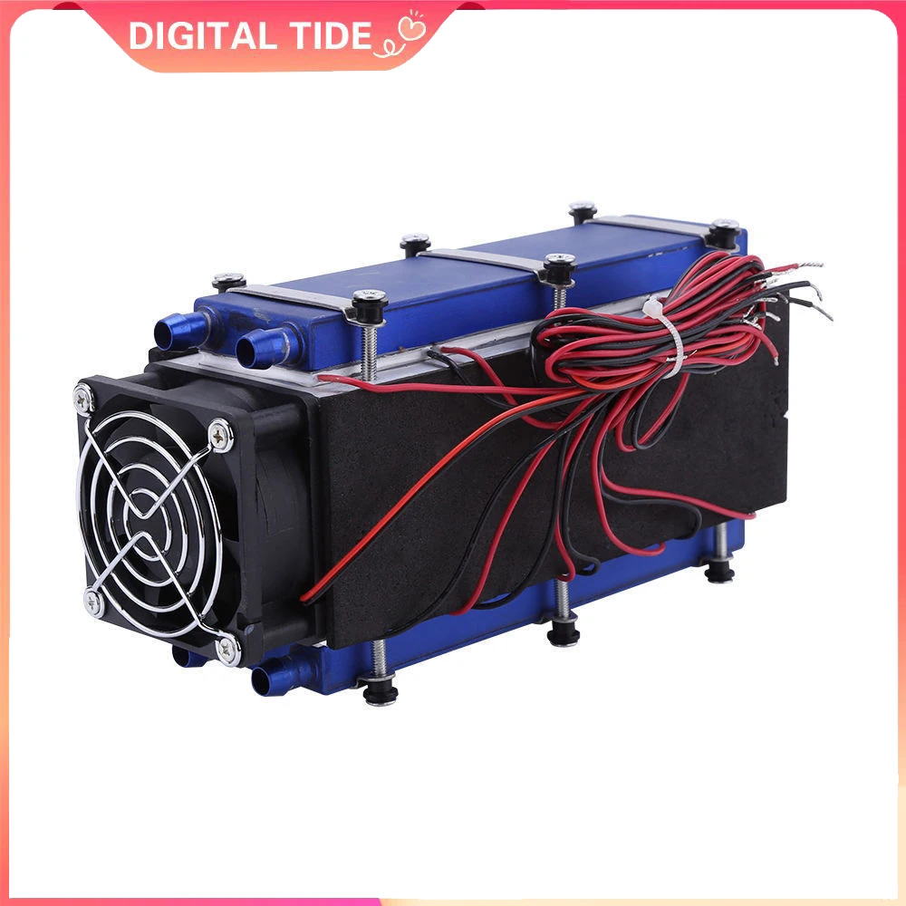 DIY Thermoelectric Cooler Refrigeration Air Cooling Device Peltier Coolers DIY Thermoelectric Cooler 12V 576W 8-Chip TEC1-12706