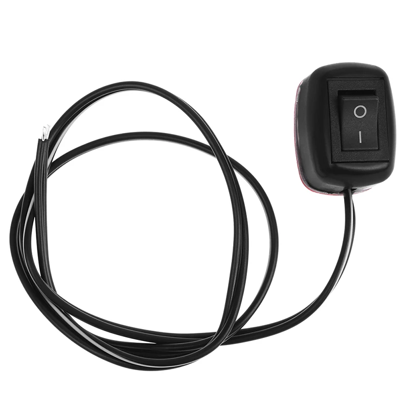 DC 12V Universal-Autoschalter, Aufkleberschalter mit Kabel 60cm für Tagfahrlicht (DRL)