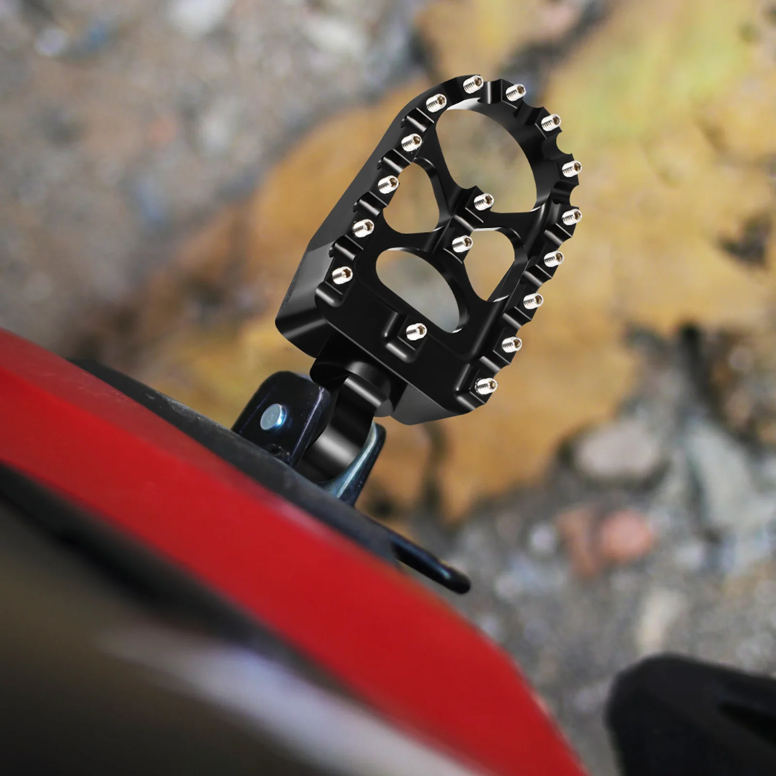 

Aluminum Alloy Foot Pegs Motorcycles Dirt Bikes Enhanced Grip Stability Lightweight Replacement Pegs for Highway Offroad Use