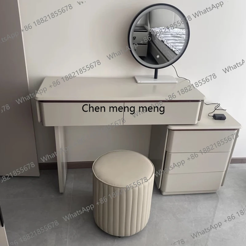 

Small Stool Lights Vanity Table Girls Makeup Minimalist Salon Drawer Vanity Table Space Saving Coiffeuse De Chambre Furniture