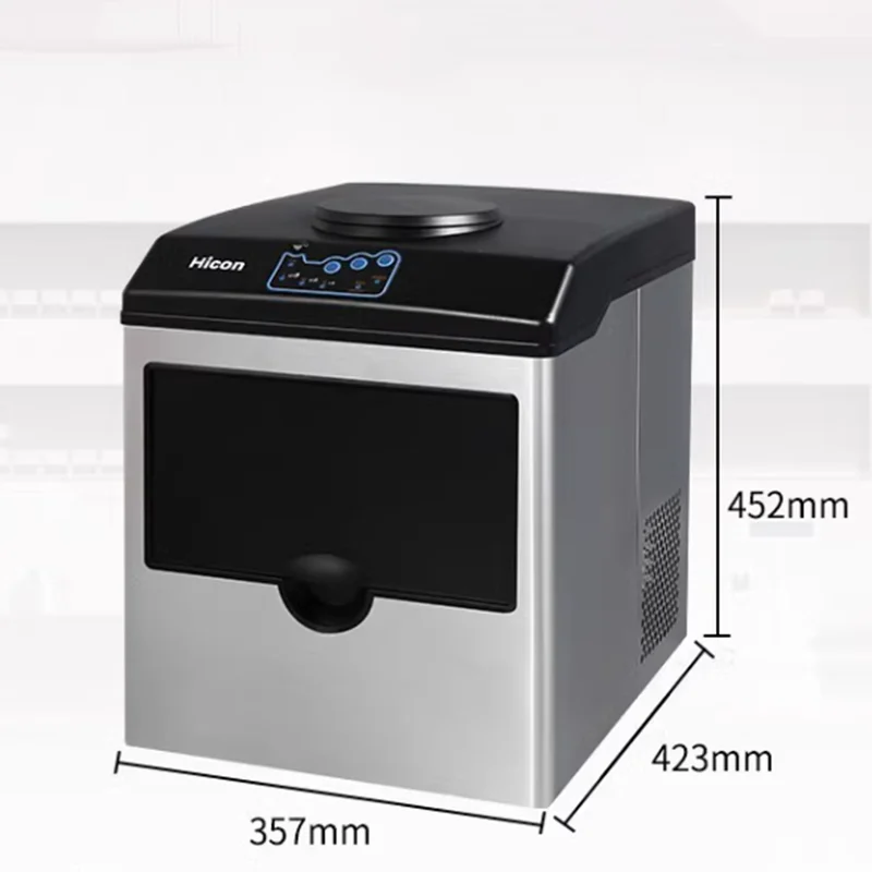 2 in 1 Water Ice Maker, 48lbs Daily Ice Cube Makers,Stainless Steel Ice Makers Countertop,Tabletop Ice Maker Machine with