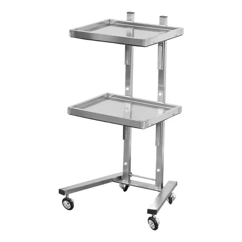 

Stainless steel beauty cart, folding rack, kitchen and bathroom storage cart