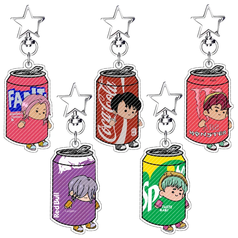 

Acrylic Key Chain for Huntr-X Rumi Mira Zoey Jinu Saja Boy Pendant Kpop Demon Hunters Keychain Pendant Cartoon Characters Gift