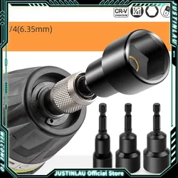 6-19mm Impact-Socket Magnetic Nut Screwdriver Deep Socket Adapter 1/4 Hex Wrench Heads Electric Drill Bit Repairing Hand Tools