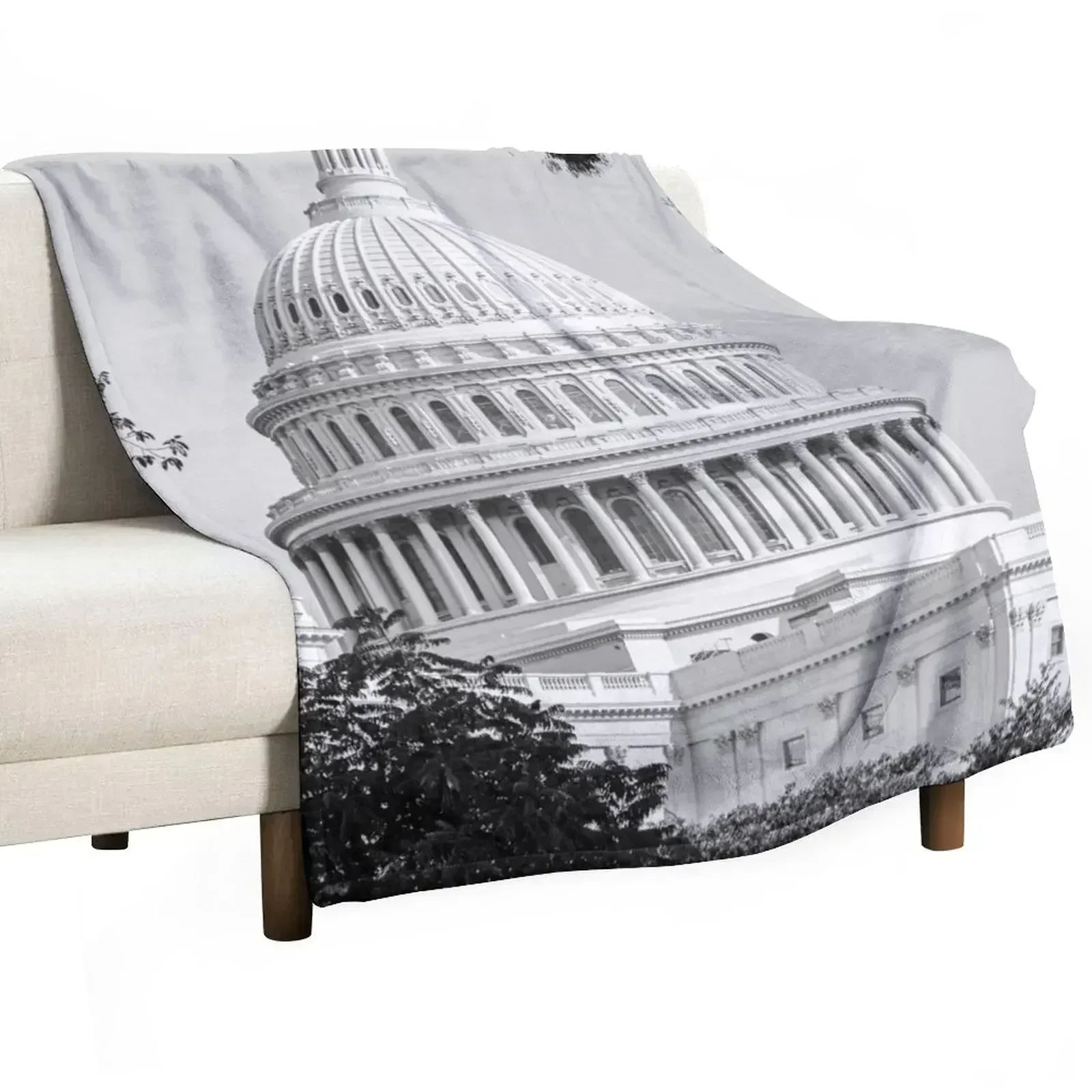 

The Capitol Building Washington Throw Blanket for sofa Single Bed covers Blankets