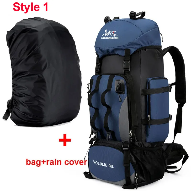scione 90L Wasserdicht Wandern Camping Rucksack Trekking Tasche Rucksack Große Kapazität Reise Outdoor Sport Taschen Camping Ausrüstung Männer 6