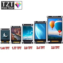 TFT 컬러 스크린 LCD 디스플레이 모듈 드라이브, ST7735 ILI9225 ILI9341 인터페이스 SPI 128x128 240x320, 1.44 인치, 1.77 인치, 2.0 인치, 2.4 인치, 2.8 인치