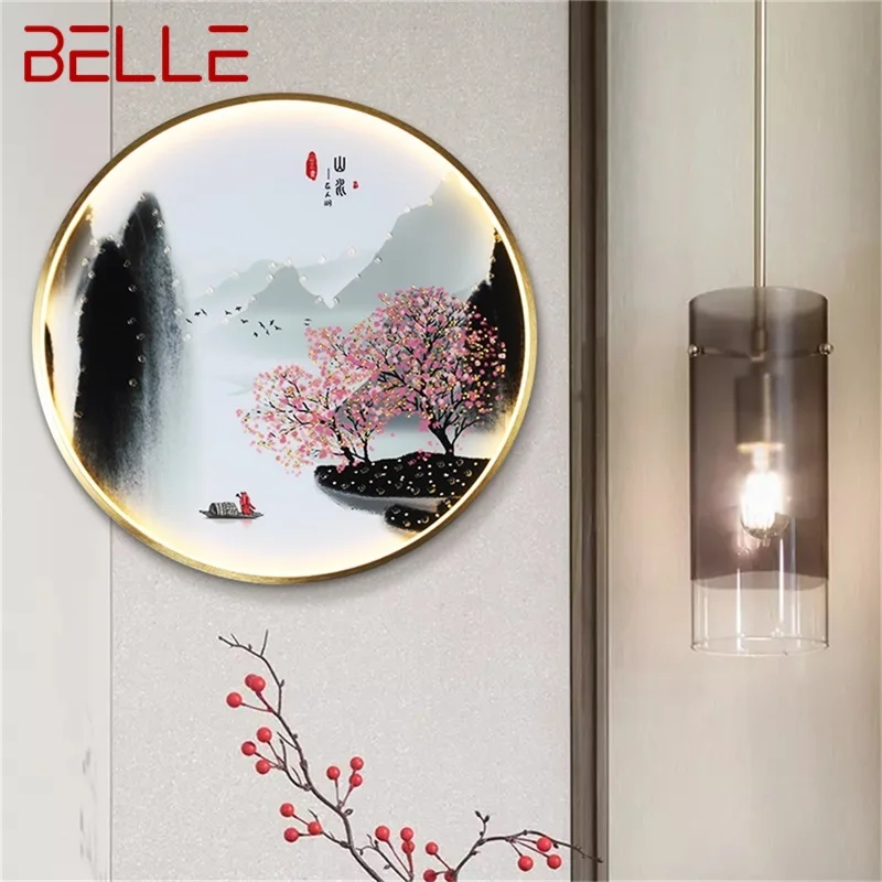 

BELLE Indoor Wall Lamps Fixtures LED Chinese Style Mural Creative Light Sconces for Home Study Bedroom