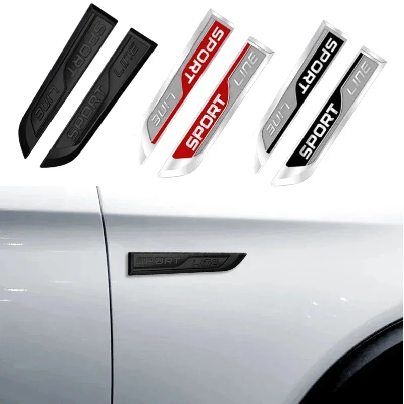 Car Trunk Emblem Sticker Side Badge Decal for Skoda Sport Line Octavia Tour Fabia Superb Rapid Kodiaq Felicia Karoq Kamiq