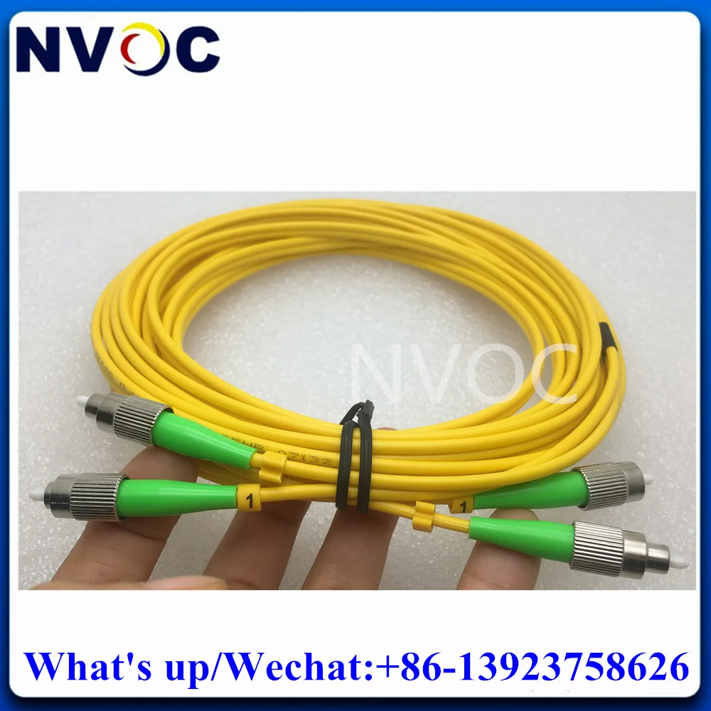 

10Pcs FC/APC-FC/SC/LC/STAPC 1M Duplex Single Mode G652D Fiber Optic Patch Cord,3M 3.0mm PVC Jacket,FC,ST,LC,SC Fiber Jumper