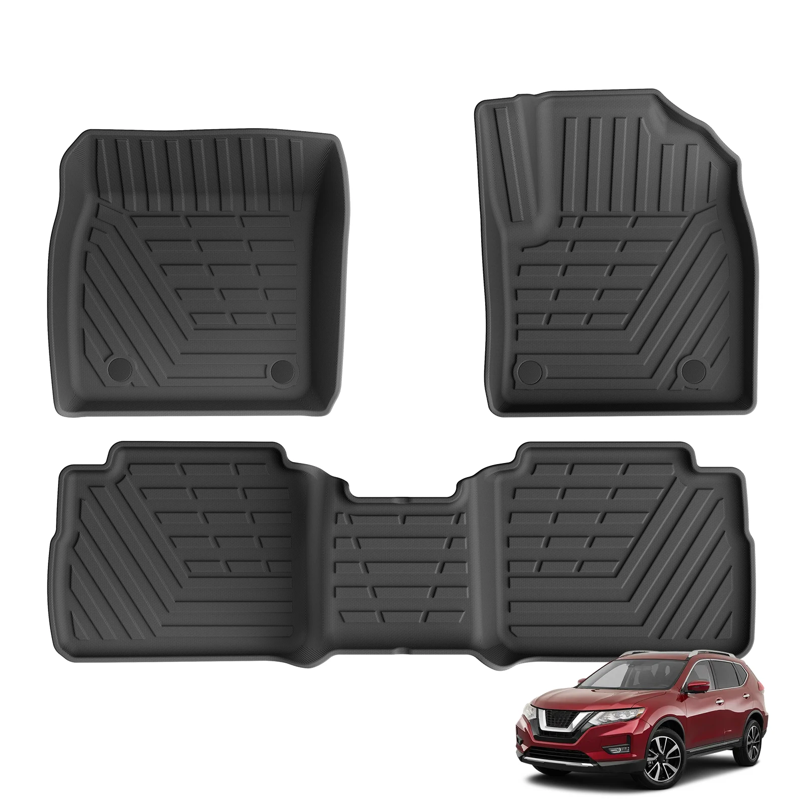 Right Drive for Nissan X-Trail Xtrail Fuel T33 Series 2022-2025 5Seater Car Floor Mats Trunk TPE Waterproof Accessories