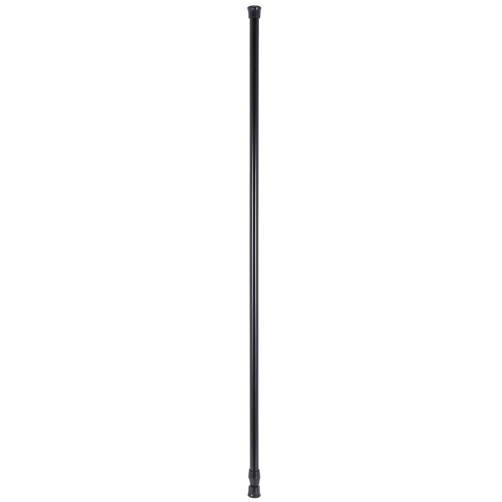 Extendable Telescopic Spring Loaded Net Voile Tension Curtain Rail Pole Rods,70~120cm,Black