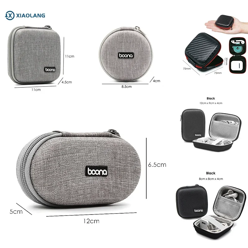 Fashion Portable Data Cable Storage Bag Outdoor Earphone Bag Organizer Digital Gadget Storage Box Charger U Disk Protection Case