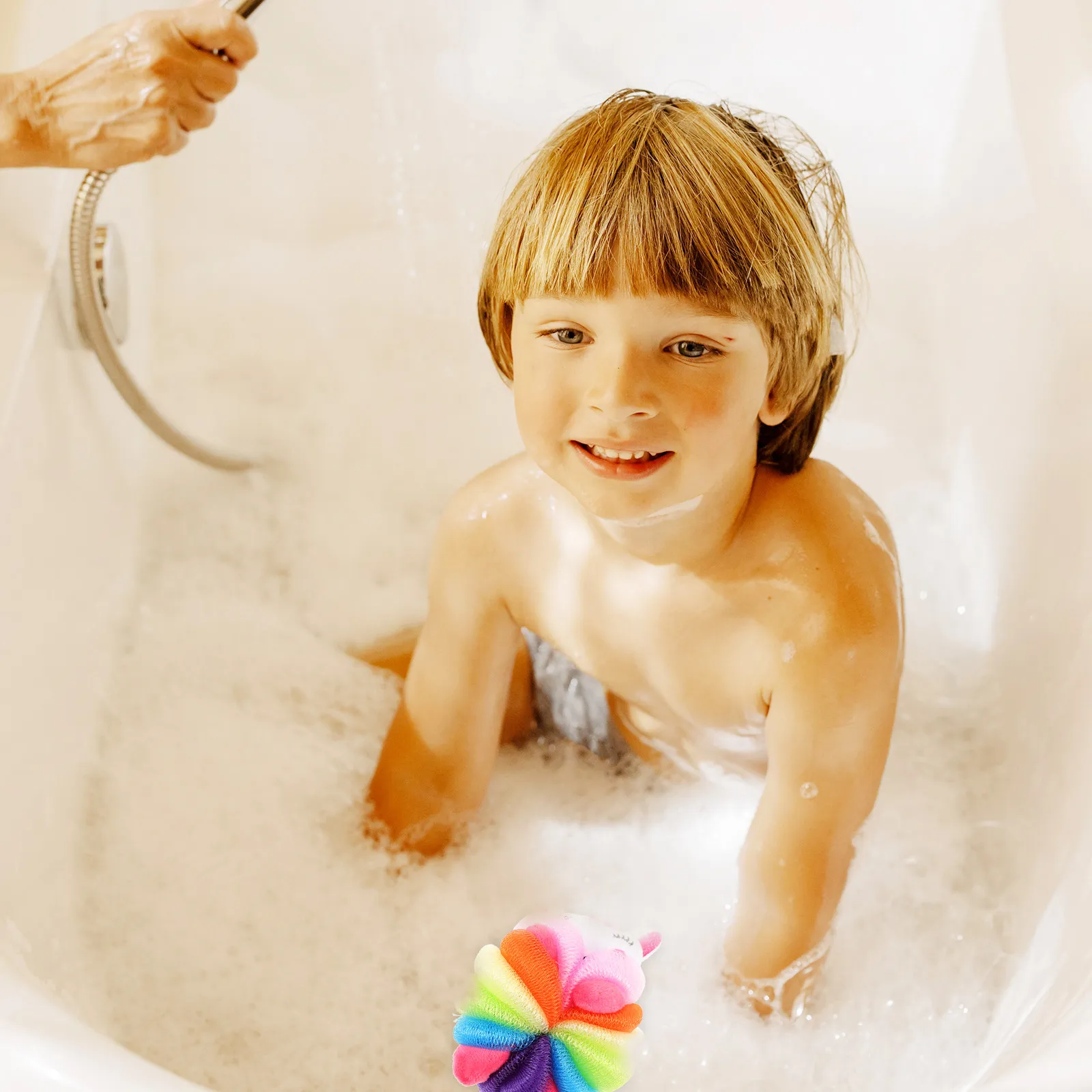 

Набор из 2 мультяшных губок для ванны для младенцев и малышей, нежный отшелушивающий скраб для кожи, двусторонняя мочалка-люфа, губка-мочалка для душа