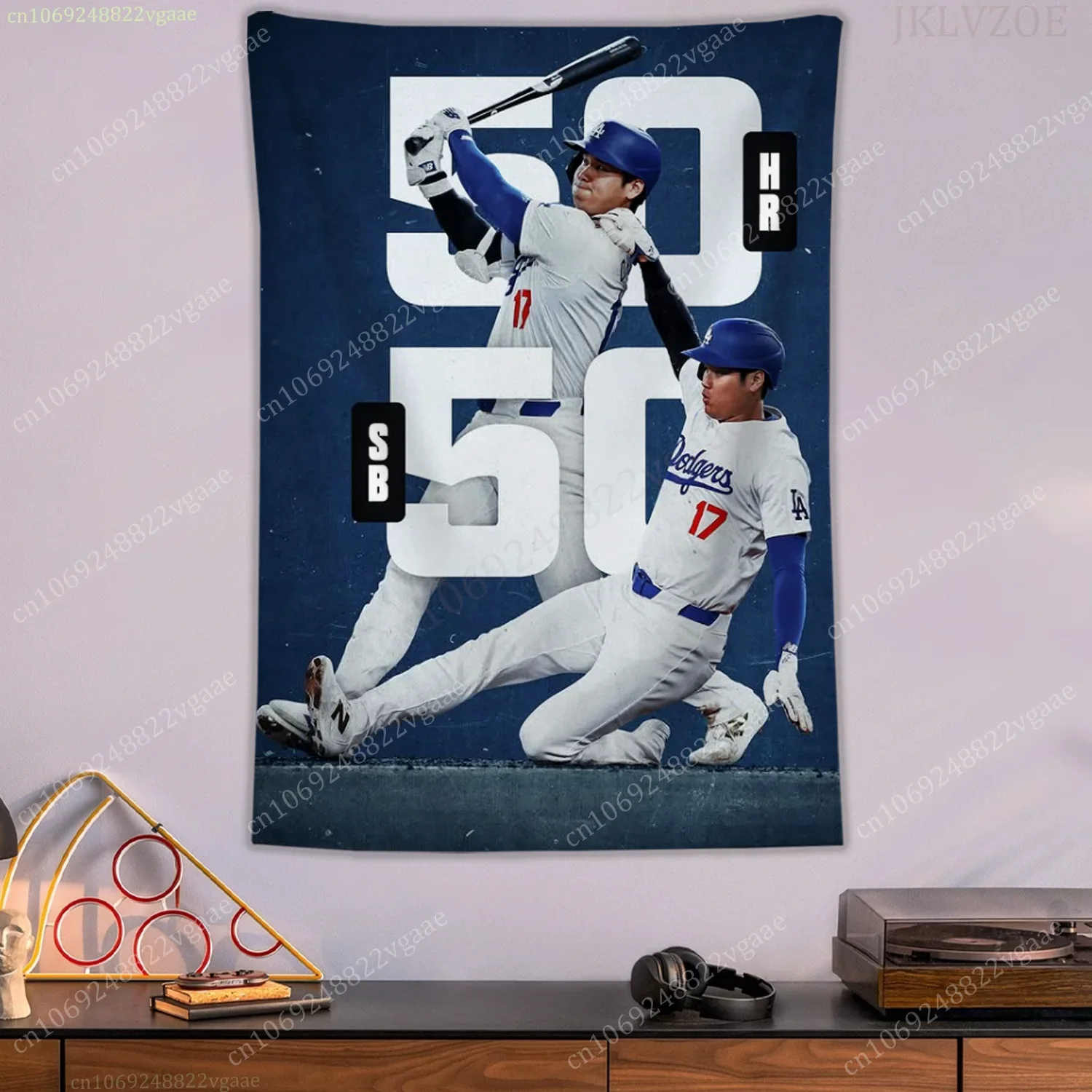 Ohtani Shohei Throw Blanket Tapestry Poster Wall Decor Baseball Fan Bedroom Los Angeles Angels Aesthetic Flag