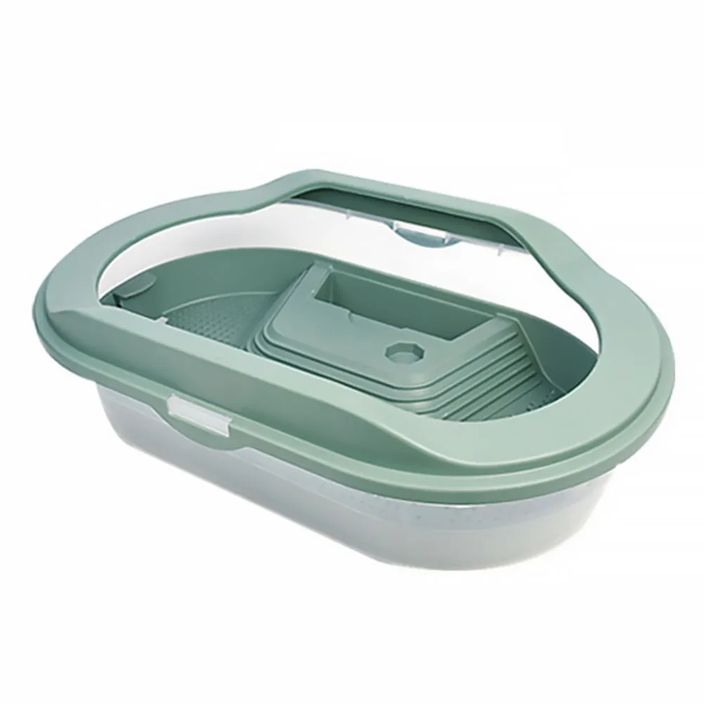 

Plastic Turtle Terrarium Tanks Basking Platform Fish Habitat Pool Enclosure Pond Aquarium Reptile Gift 5 Areas Aquatic