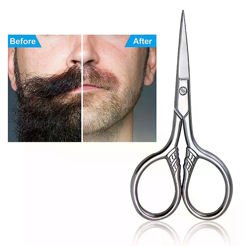 1Pcs Stainless Steel Small Makeup Grooming Scissors Eyebrows For Manicure Nail Cuticle Beard And Mustache Trimmer Nose Hair Too