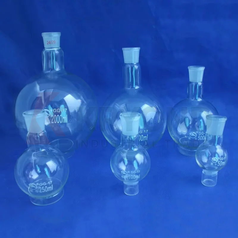 

2000ml 24/29 Single Neck Round-Bottom Flask Boiling Flask Short Neck Standard Ground Mouth Original Product