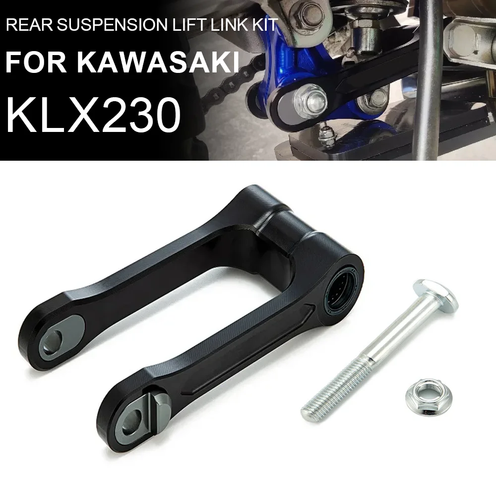 

CNC Adjustable Rear Suspension Lift Link Kit 1-1.5 Inch Rise Height Extension Riser for Kawasaki KLX230 KLX 230