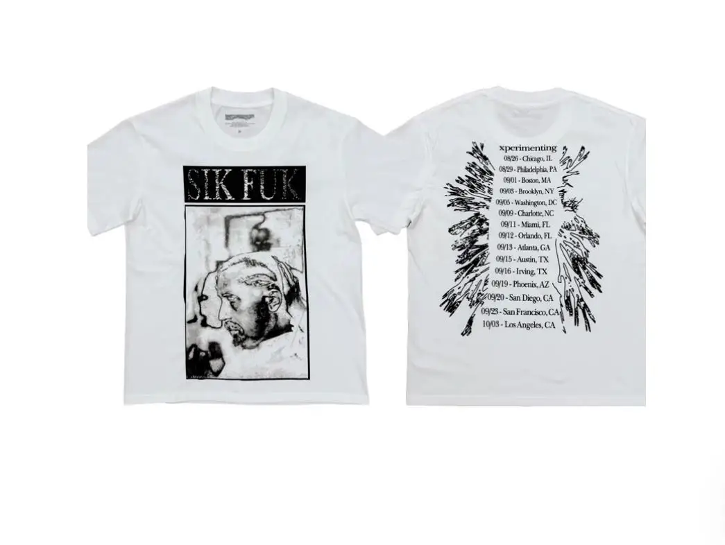 2026 Ken Carson Xperiment Tour SIK FUK Tee Limited Edition Printed Short Sleeve T-Shirt TX1899