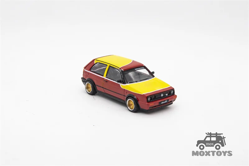 Pop Race 1:64 GTI MK2 PANDEM GR YARIS Type-R FL5 YellowRed Diecast Model Car