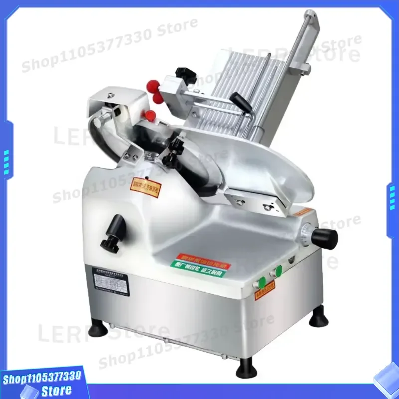 Commercial Automatic Meat Slicer 220V Adjustable Thickness Frozen Meat Cutter High Efficiency Alloy Steel Blade for Business