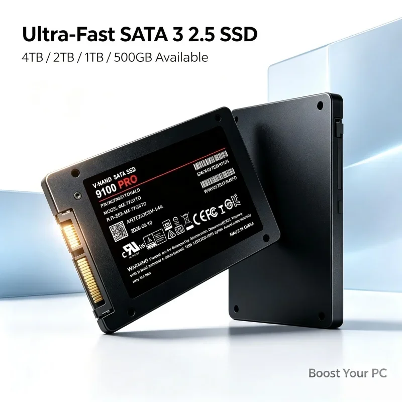 500GB 1TB 2TB 4TB 9100 PRO Internal HDD Hard Drive Solid State Disk SSD Microcomputer Laptop Desktop SATA3 2.5 Inch 2.5 SATA SSD