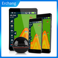 Erchang XA02 Wireless Fish Finder Portable Depth Echo Sounder 48m/160ft Detector Sonar Alarm Transducer Fishfinder IOS&Android