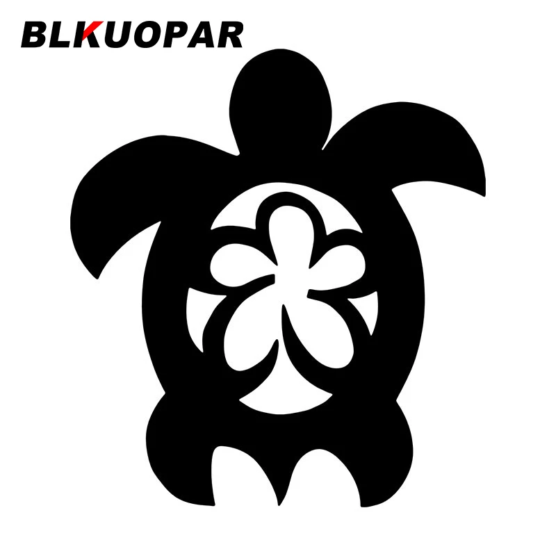 BLKUOPAR Flower In Turtle Water Animals Graphics Car Stickers Waterproof Anime Decal Creative Windows ATV Car Door Protector