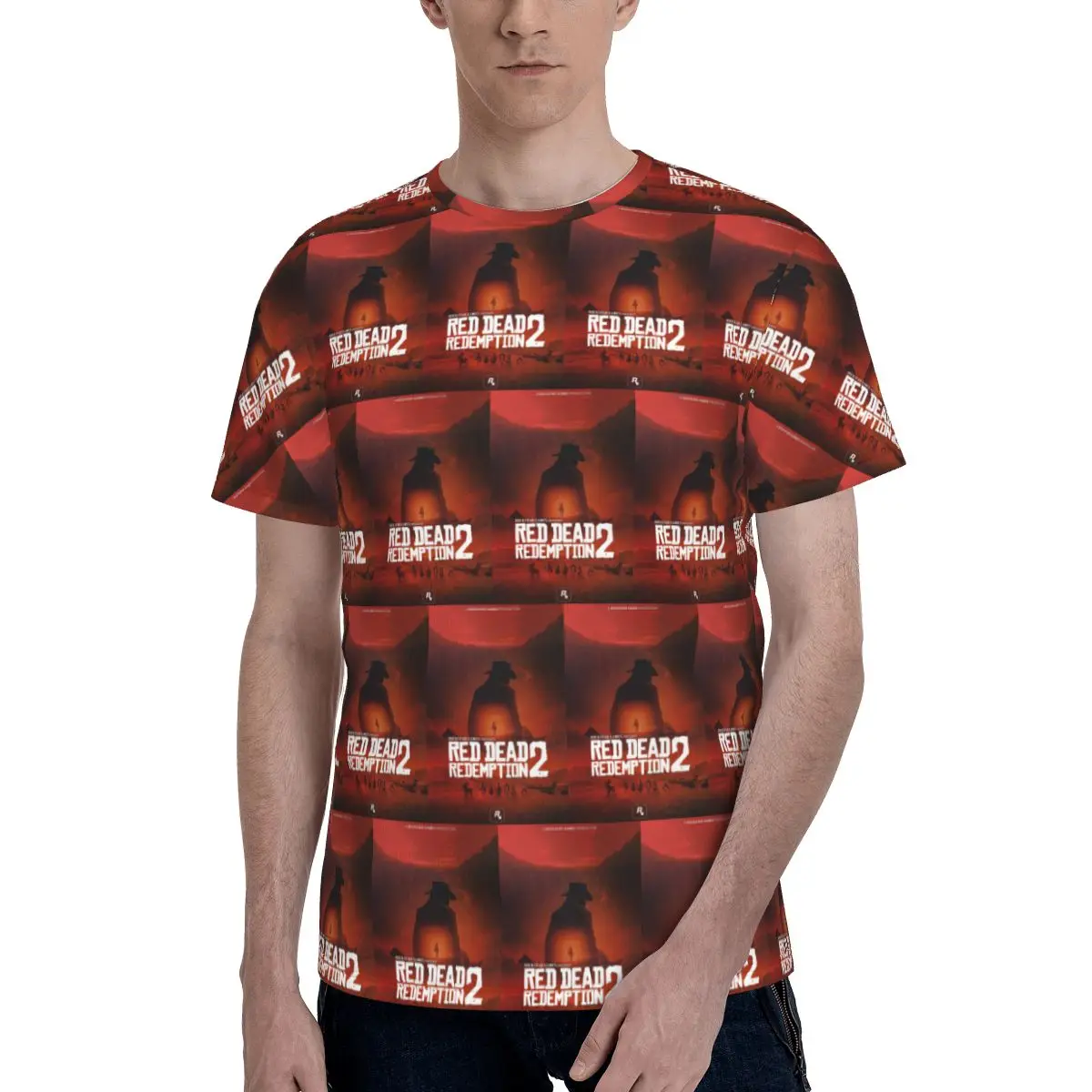 Red Dead Redemption T-Shirt for Men Cotton T Shirts Men's Tees Short Round Neck Summer Clothes Tops