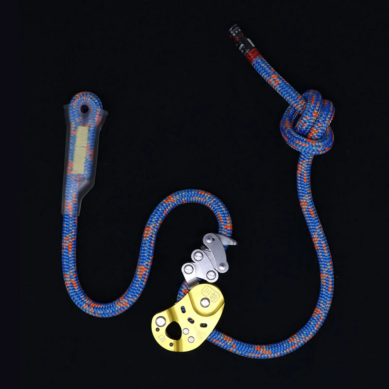 Rope Grab Lift Pulley Safety Rigging Grasp Tool, Outdoor Exploring Rope Climber Rappelling Belay Device
