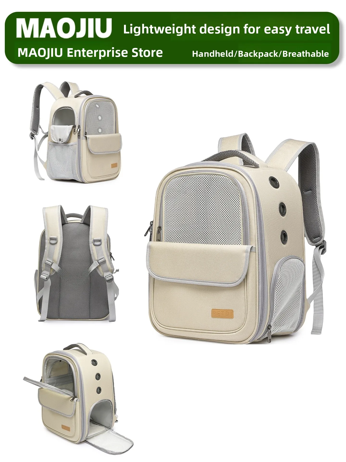 

Портативная переноска для домашних животных, дышащая летняя уличная дорожная сумка, двойная клетка для собак и собак