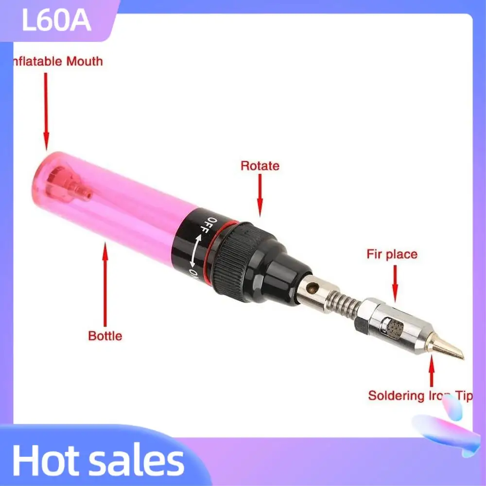 

L60A Wireless Gas Soldering Iron Portable Heating Tool, Butane Soldering Iron Electric Torch Torch Welding Tool