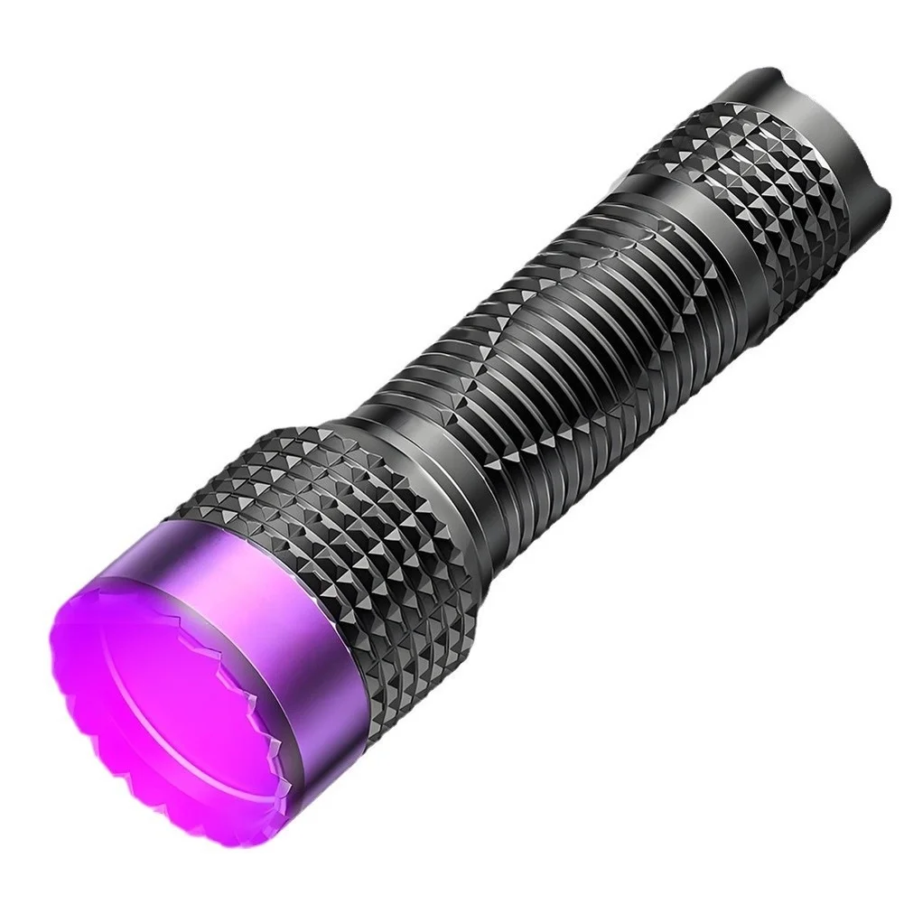 Black Light 15.5*4.5cm 365nm UV Flashlight Portable Handheld Design Multifunction Detection Modes Deep Penetration Illumination