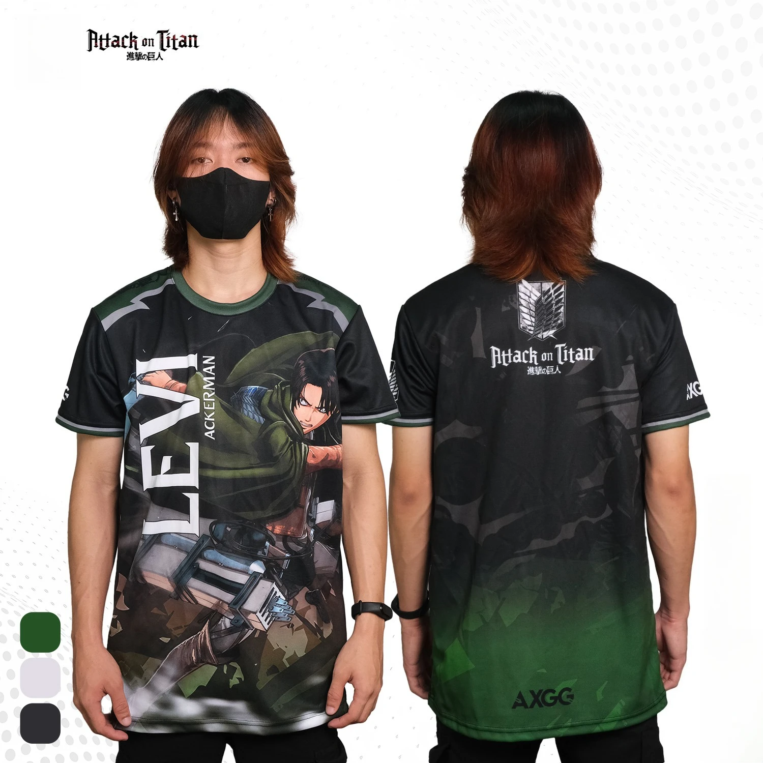 Camisetas de Anime Attack on Titan Levi Ackerman para hombre/mujer, camiseta informal de manga corta con cuello redondo, moda de verano 2026, para hombres y niños