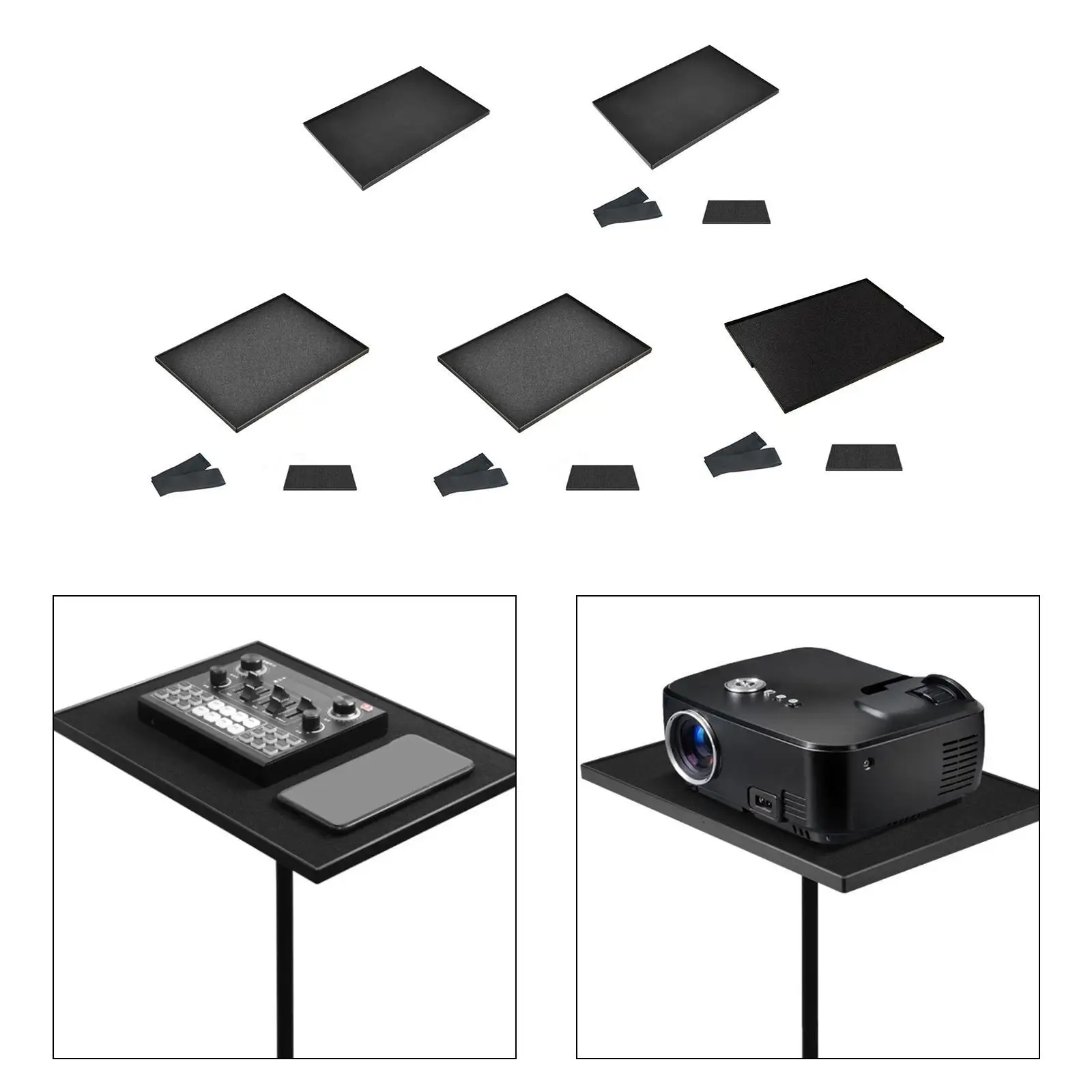 Laptop Projector Tray Holder suits 1/4 inch Interface Utility Storage Tray for Notebook Classrooms Lecture Halls Home Camping