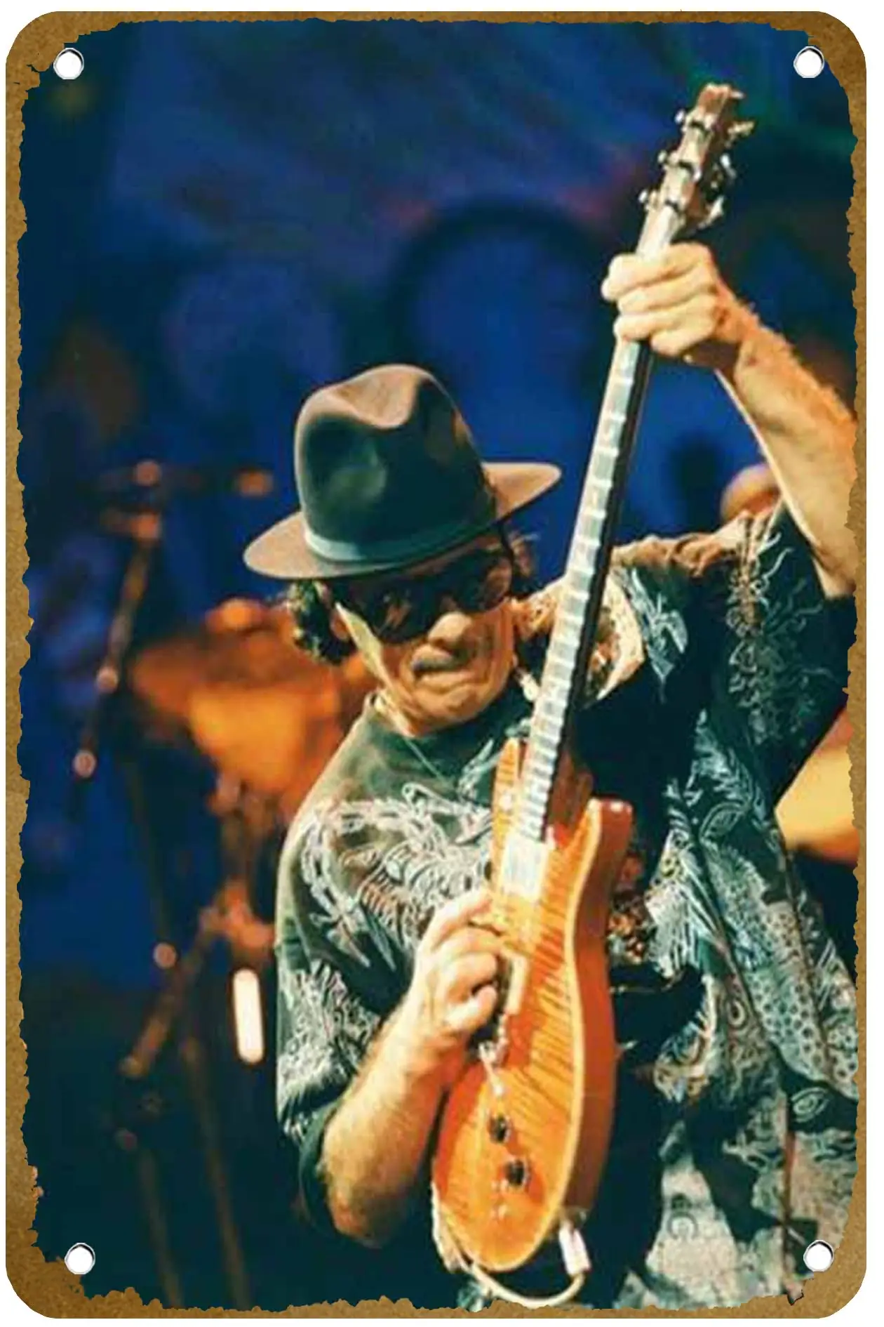 Carlos Santana Poster Metal Tin sign Logo Family Club Bar Cafe Bedroom Art Wall Decoration Gift