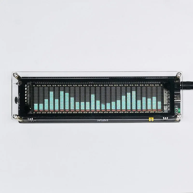 

Voice-Activated VFD2515 Music Spectrum Display 5-12V Input Audio Level Visualizer with Vacuum Fluorescent Dancing Lights