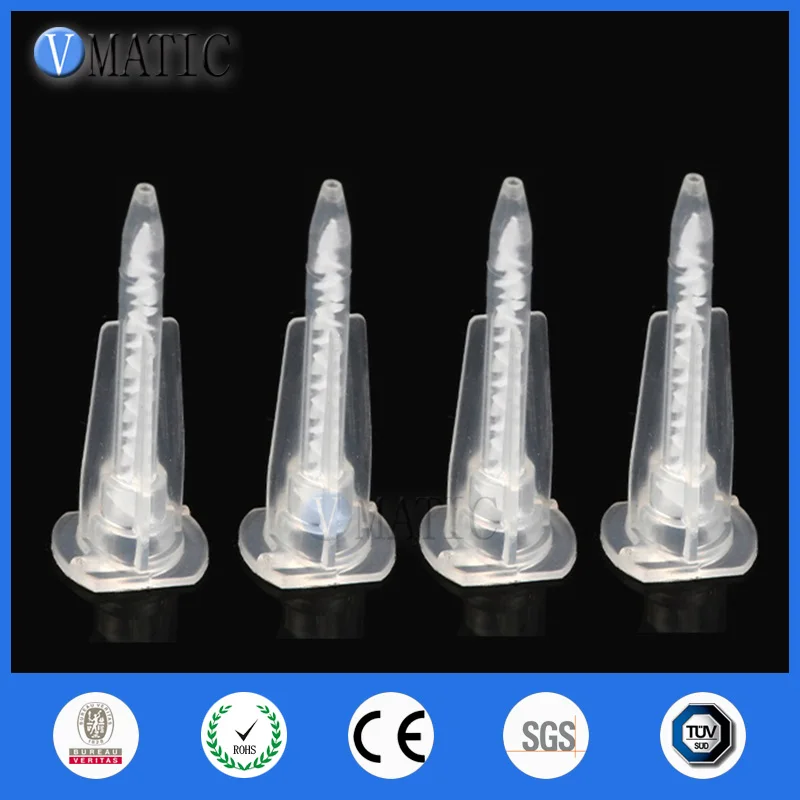 Free Shipping 100Pcs  Resin Static Mixer MA3.0-07S Mixing Nozzles For Duo Pack Epoxies