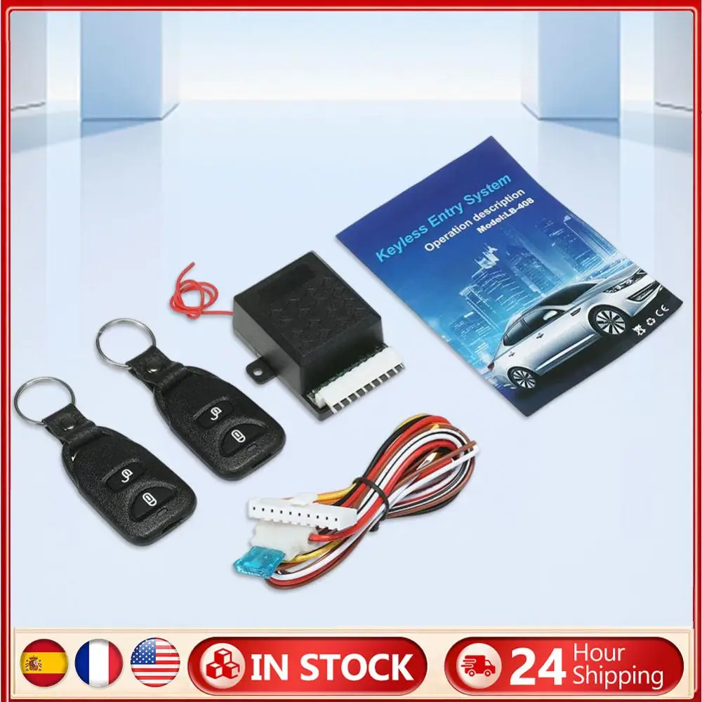 

12V Vehicle Keyless Entry System Universal Vehicle Door Lock Anti-Theft System Portable Car Auto Remote Switch Lock Kit