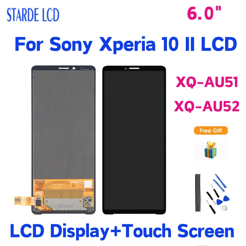 

6.0 inch AAA+ For Sony Xperia 10 II LCD Display Touch Screen Digitizer Assembly Replacement For Sony X10 ii XQ-AU51 XQ-AU52 LCD