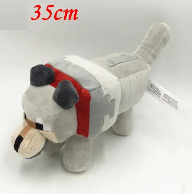 35cm lobo juguetes de peluche muñeca minecrafte Iron Golem Zombie Enderman Ocelot Pig Ender Dragon chico fanáticos del juego regalo de cumpleaños