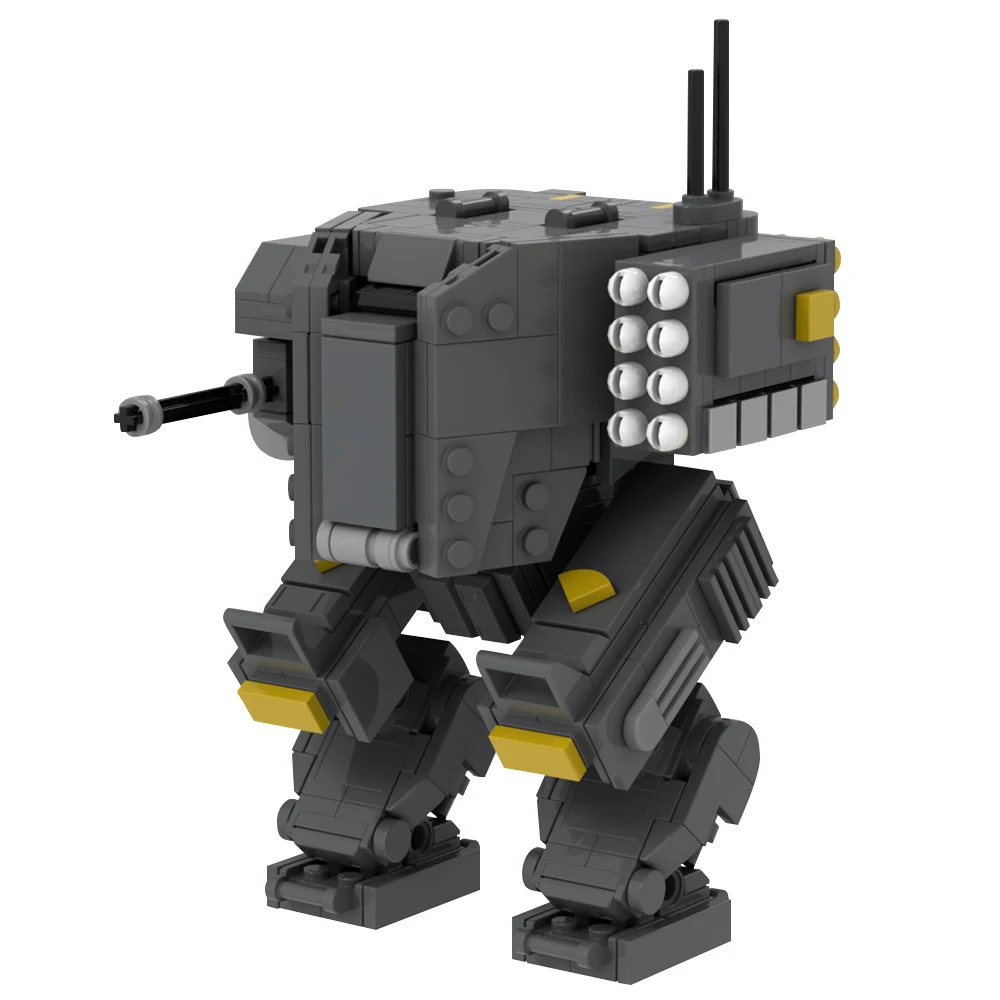 Helldesvied-figura DE ACCIÓN DE Exosuit Patriot, Kit de bloques de construcción, MOC Mecha, Robot Guerrero, juguete de ladrillo, regalo de cumpleaños para niños, 2 Exo-45