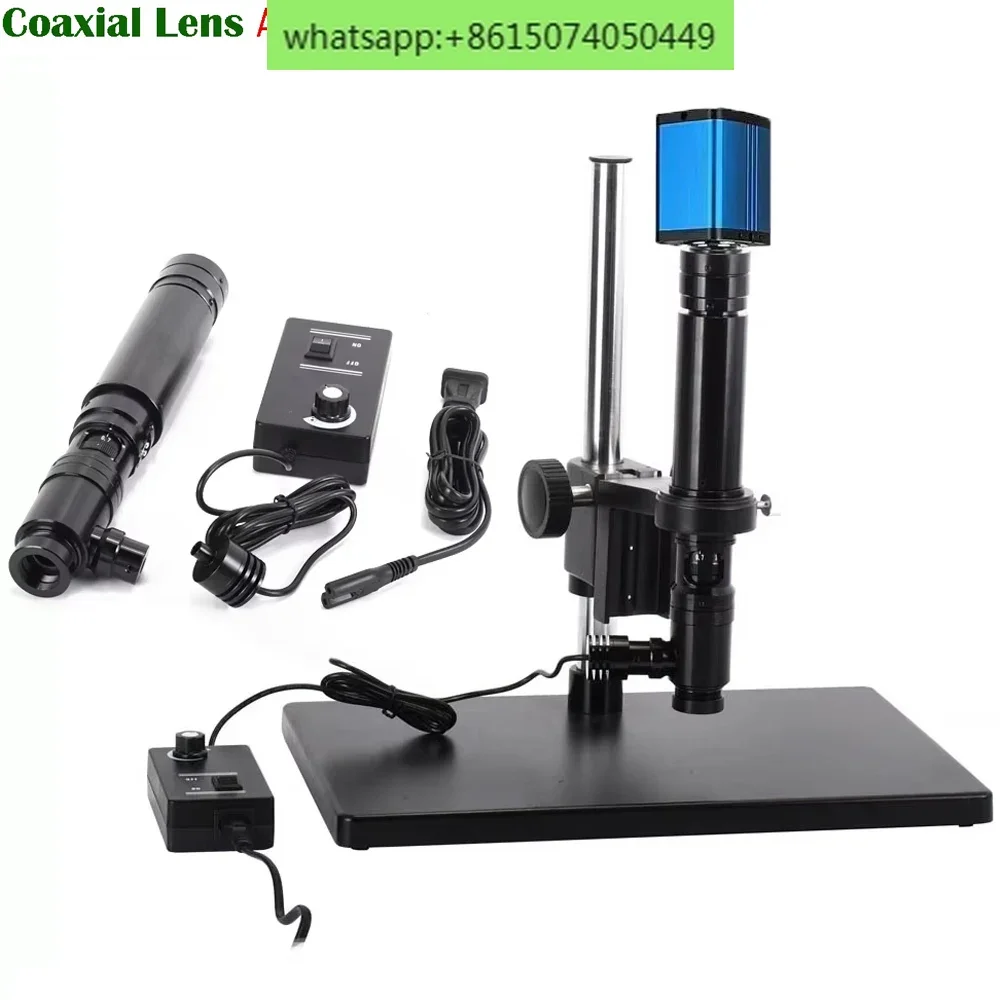 Autofocus Zoom Electron Microscope Industrial Camera Coaxial Lens High Magnification Coaxial Light