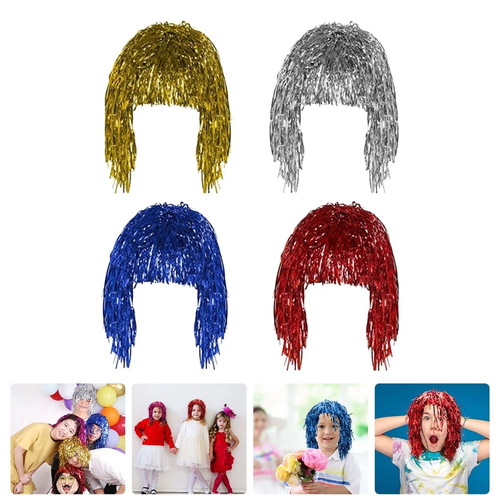 5 Pcs Rain False Hair Women Wigs High Temperature Wire Supplies Masquerade Miss