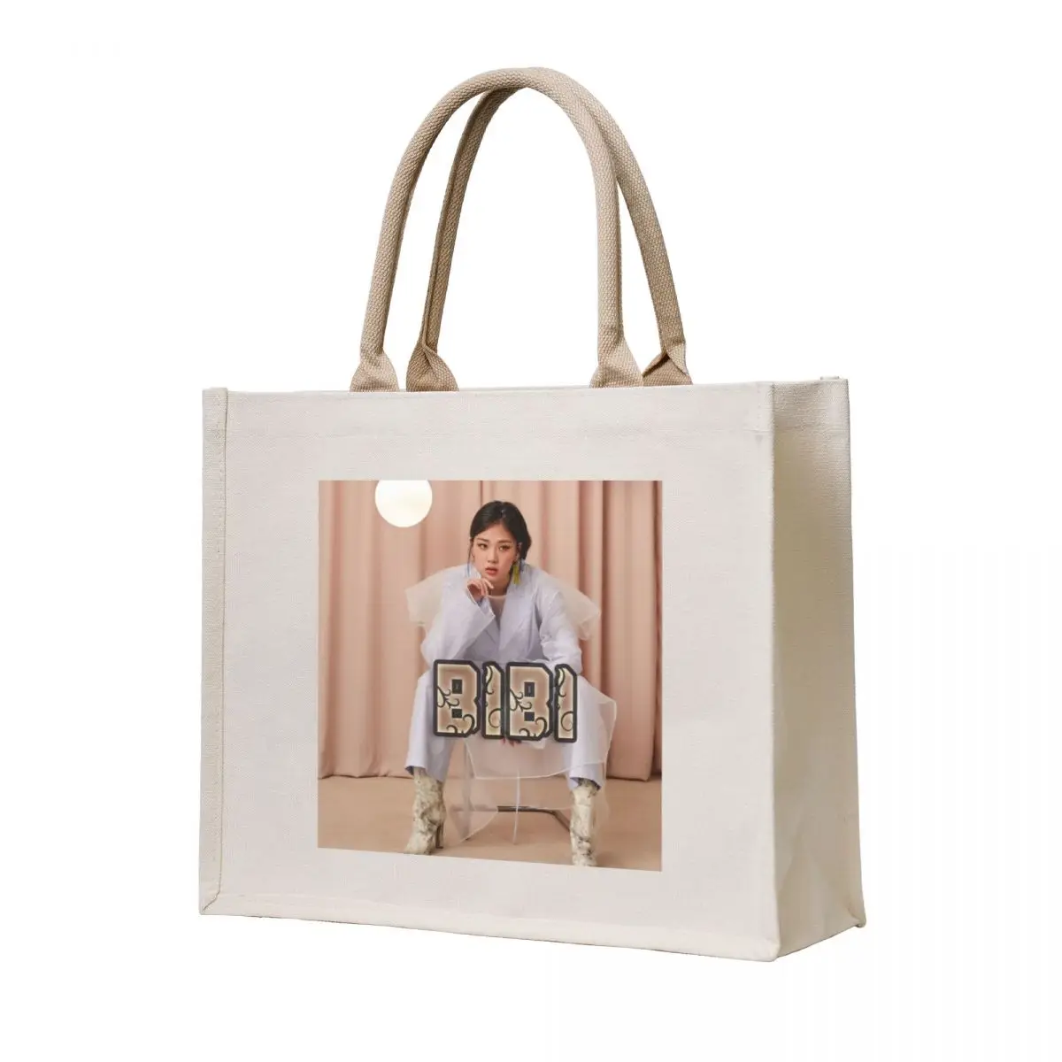 

bibi kpop Tote Bag cute pouch bag Canvas shoulder bag Women's shopping cart bags