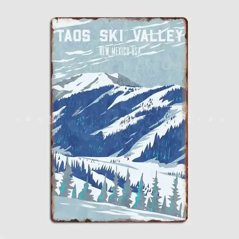 

Travel Holiday Taos Valley New Mexico USA Retro Metal Plaque Poster Club Home Indoor Decor Tin Sign Room Decor Wall Decoration