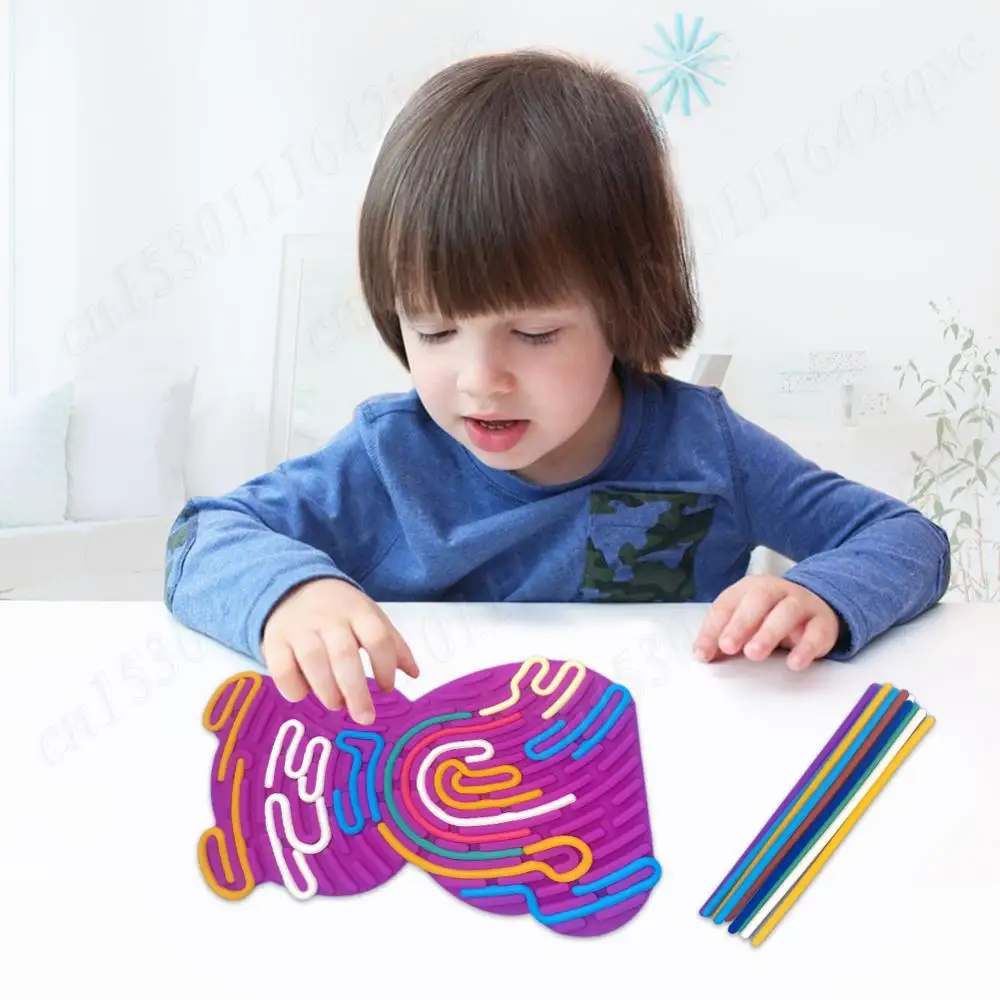 Tablero de actividades sensoriales, productos sensoriales para autismo, juguetes sensoriales de silicona, controlador de juego, juguete tranquilo de silicona