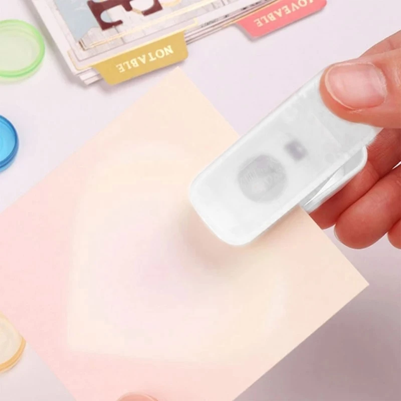 Labor Saving Mini Portable Single Hole Paper Puncher for Page Crafts