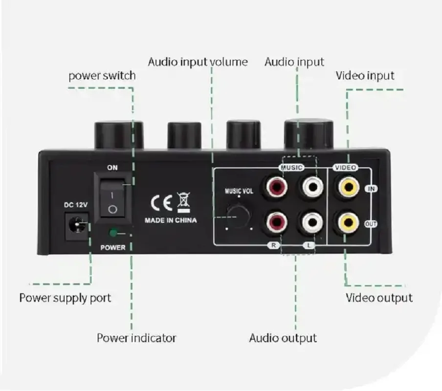 mini Mixer Studio Sound Card Live Streaming Audio Console Home Reverb Karaoke Preamp Effects Microphone Amplifier